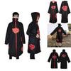 High-quality Naruto Akatsuki Uchiha Itachi Cosplay Costume Robe Cloak Ideal For Events