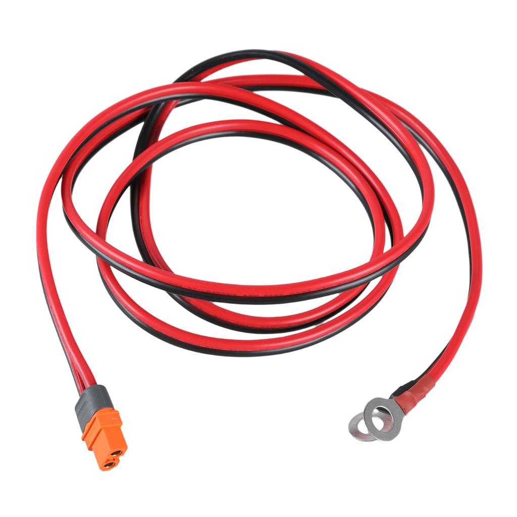12AWG XT60i To O Rings Terminal Cable Power Supply Cord Line for UAV Models and Solar Batteries OD4.0x8.0mm Wire