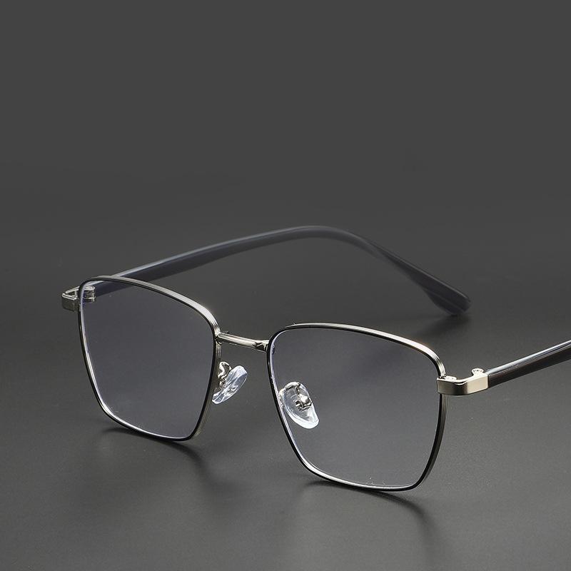 Ultralight Plate Myopia Glasses Frame For Men Anti-blue Light Internet Celebrity Polygonal Retro Frame For Women Myopia Glasses