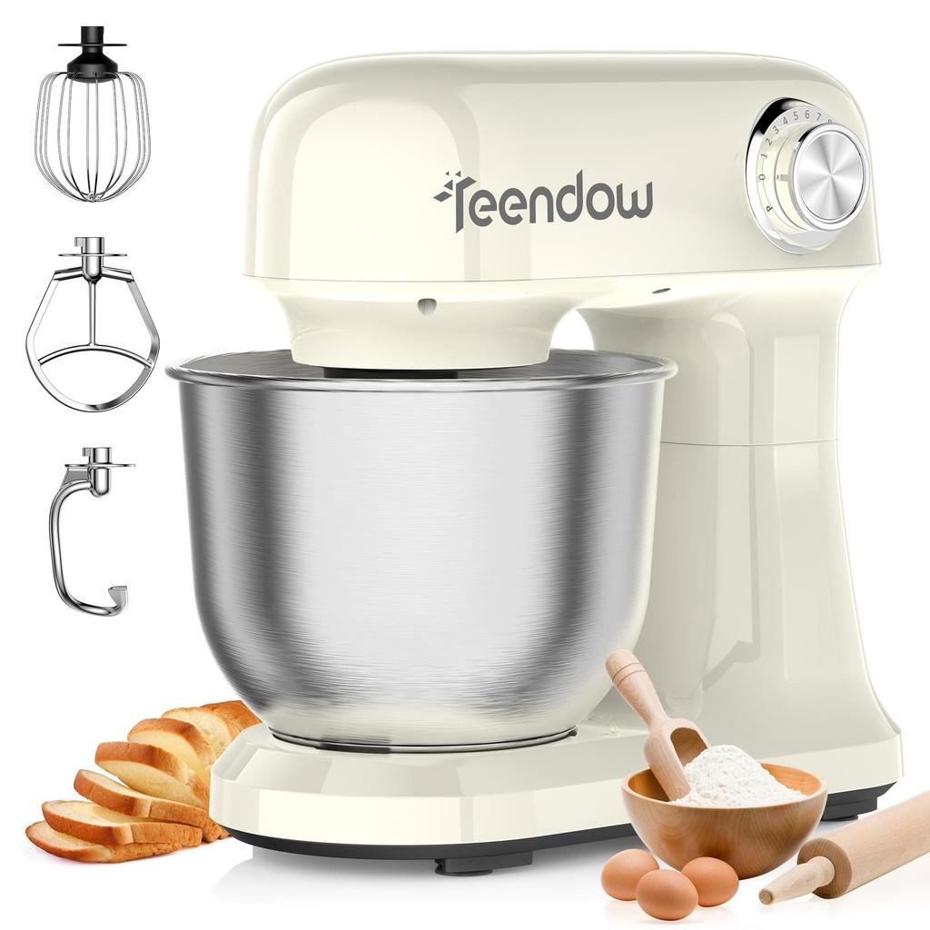 TEENDOW SM-B03 Home Food Processor,1500W,12 speed settings,extra-large 5L capacity,304 stainless steel bowl,food-grade accessories.