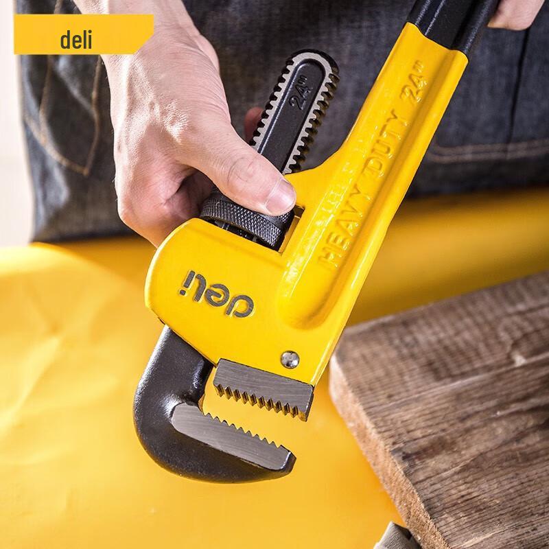 Deli Heavy-Duty Pipe Wrench