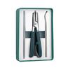 Stainless Steel Nail Clipper Curved Blade Toenail Clippers for Thick Nails 3-Piece Kit with Glass File & Case Ergonomic Non-Slip Grip Nail Clippers