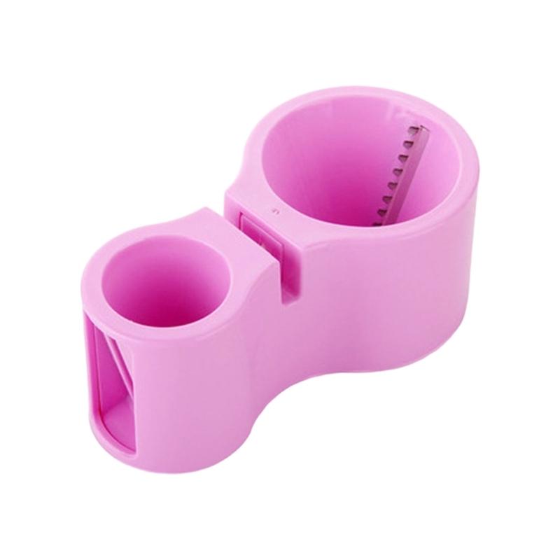 Spirals Double Head Spiralizer Slicer Cutter Integrated Sharpener For Vegetables Fruits ABS Stainless Steel Kitchen Tool розовый