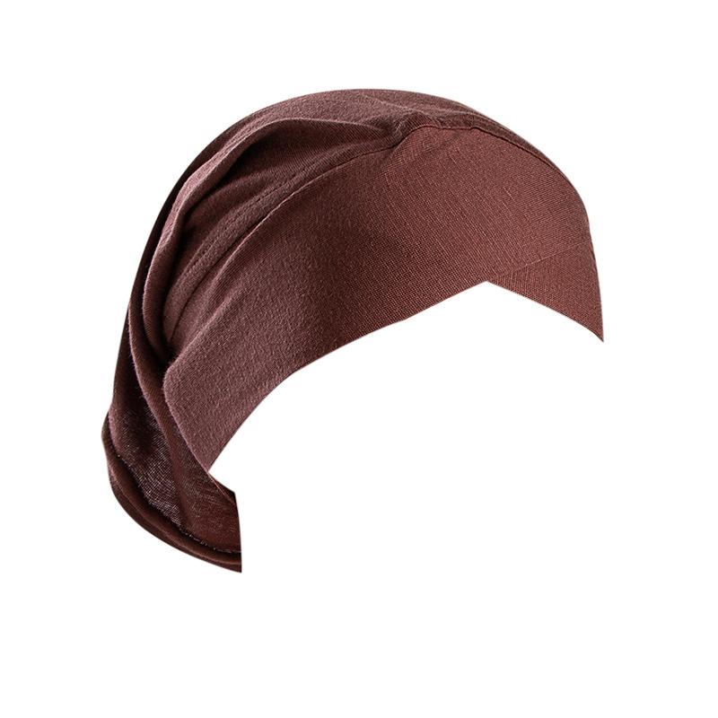 Forehead Criss Cross Muslim Turban Solid Stretch Inner Hijab Caps Ready To Wear Women Head Scarf Under Bonnet Turbante Mujer
