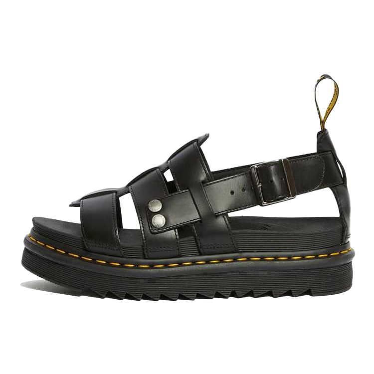 

Dr. Martens Терри Босоножки с открытым носком и пряжкой Повседневные сандалии Унисекс Сандалии Черные 23521001 37