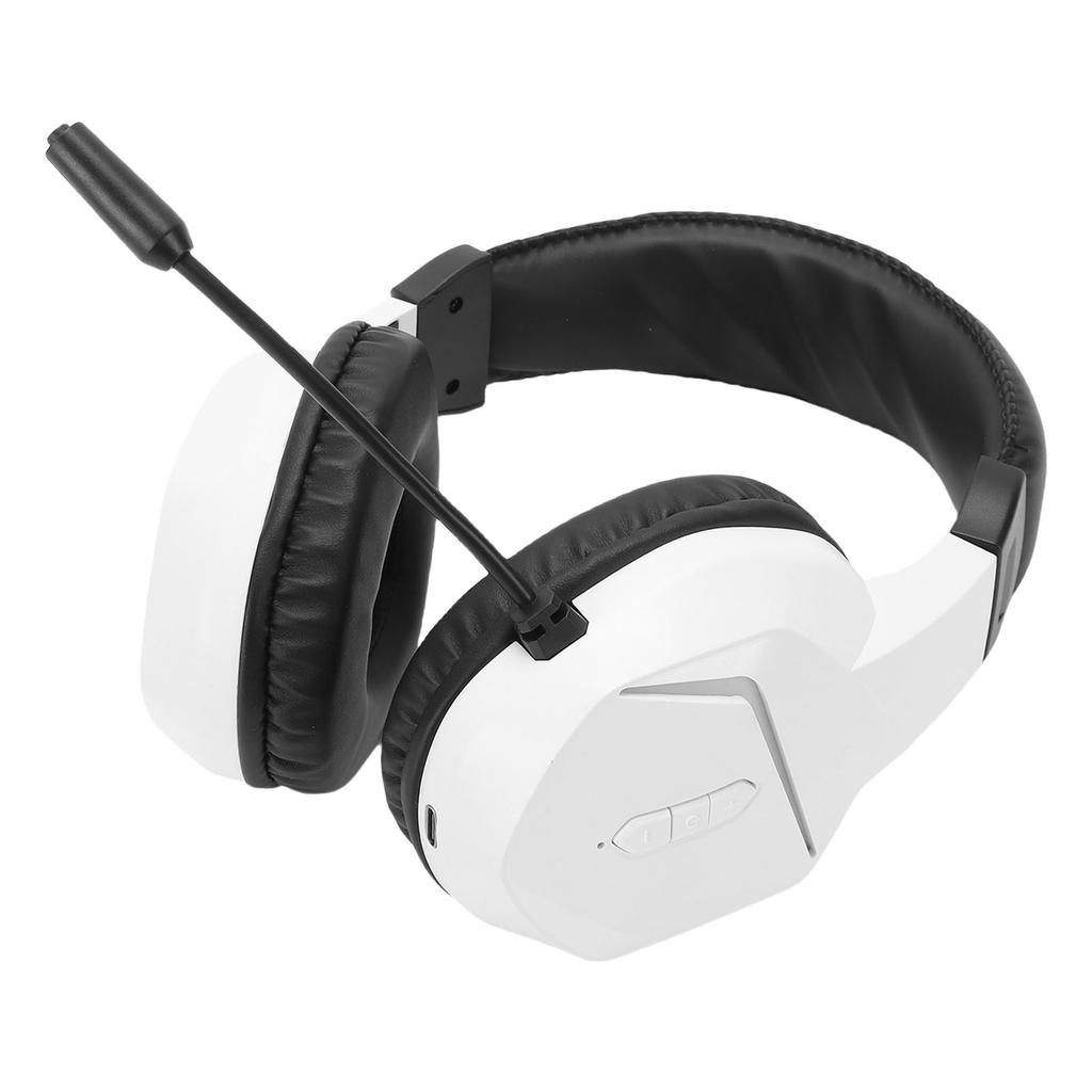 Wireless Gaming Headset 2.4G Bluetooth 5.4 RGB Light Wireless Gaming Headphone with Noise Canceling Mic for PC Computer