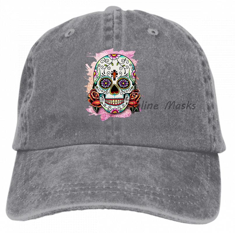 Mexico Soccer The Baseball Cap Day of The Dead Hats Sport Unisex Outdoor Custom Mexican Sugar Skull Funny Hats