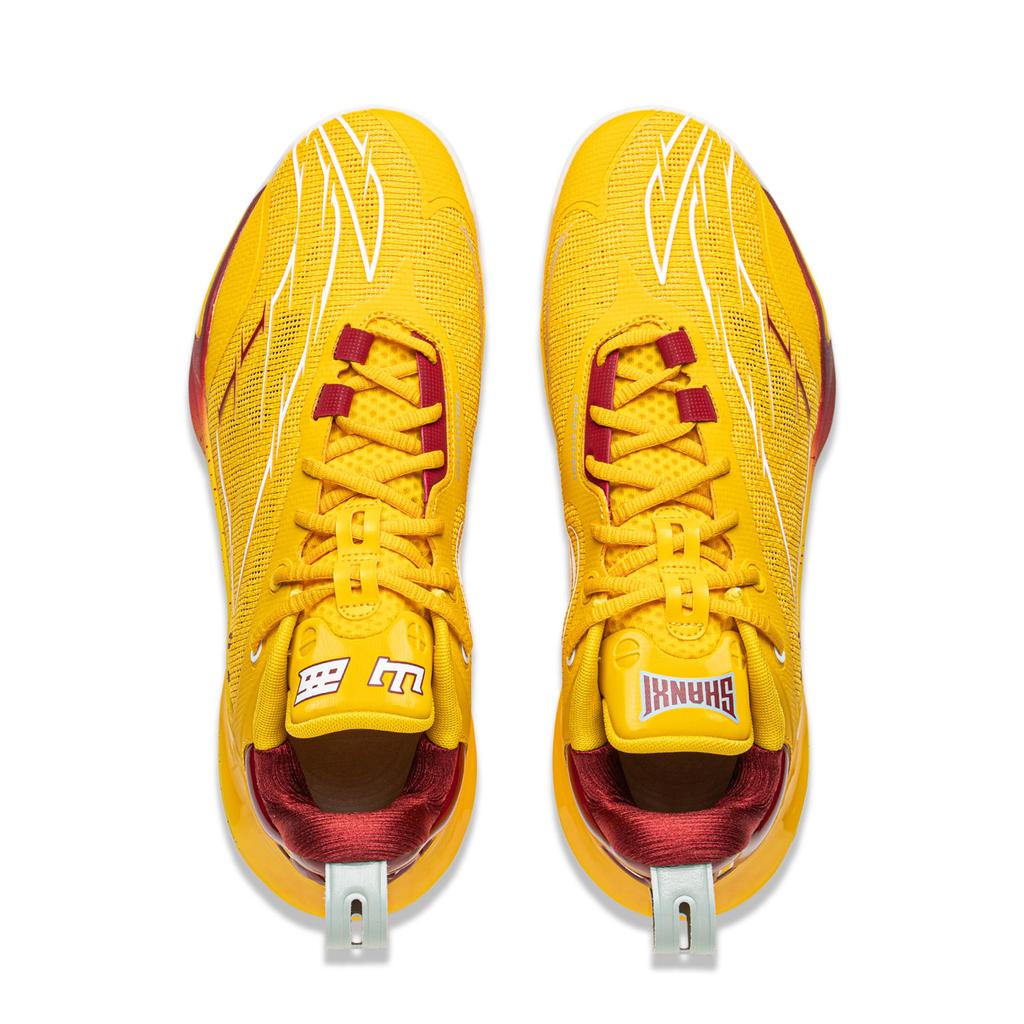 New LiNing Flash Strike 11 Supportive And Elastic Low Top Basketball Shoes Men's Yellow ABAU053-15