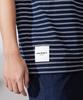 Keonbeoseu Striped Logo Loose Fit T-Shirt Obsidian Ucj690-695
