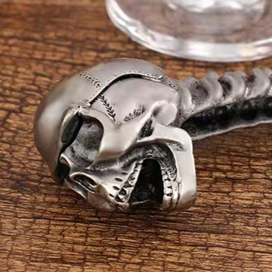 Skeleton Bottle Opener Ergonomic Grip Unique Skull Design Opener Gothic Halloween Decor Portable