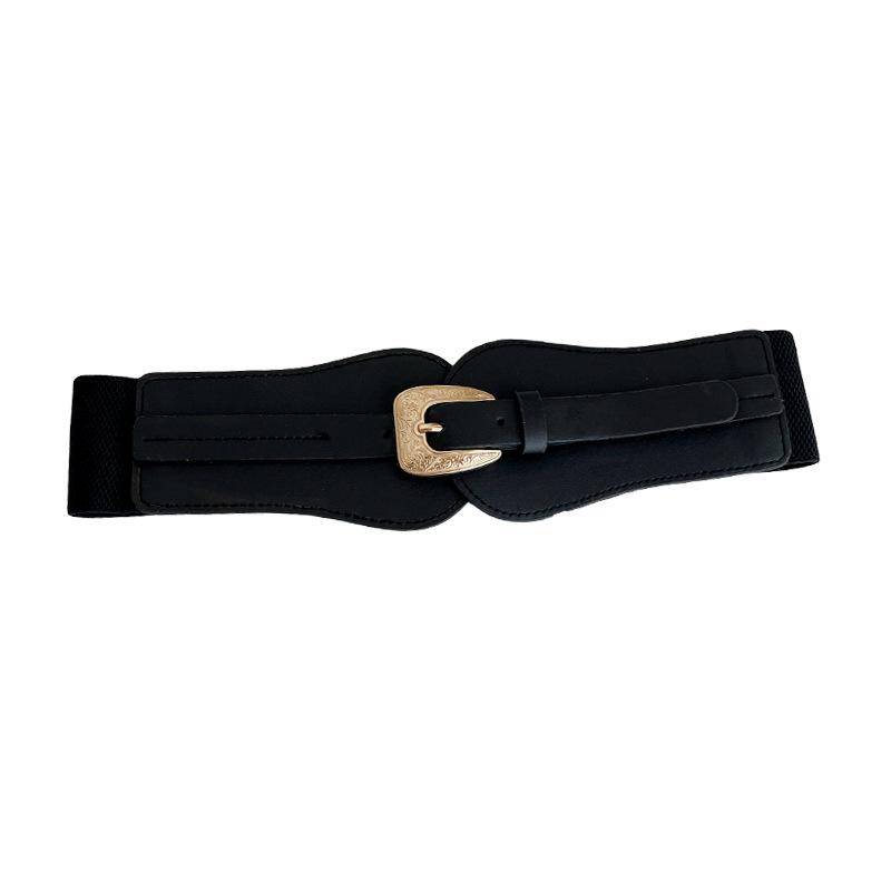Elegant Adjustable Womens Elastic Waist Belt Designed For Skirts And Jackets Made Of Premium Faux Leather In Black Camel And