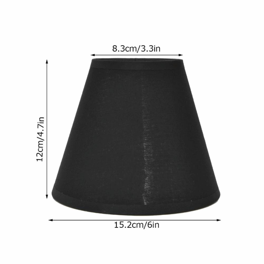 6PCS Clip On Design Lamp Cover Black&Gold Small Lamp Shades  Chandelier Replacement