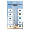 9 Replaceable Brush Heads Electric Scrubber Cordless Cleaning Brush With IPX7 Waterproof  Adjustable & Detachable Long Handle
