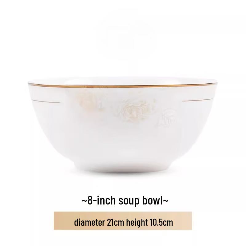 Jingdezhen Ceramic Dinnerware Set - Light Luxury
