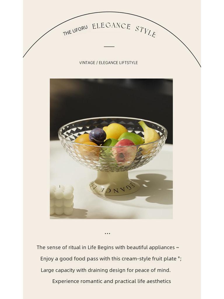 Elegantní luxusní podnos na ovoce a svačinu do obývacího pokoje nebo na konferenční stolek