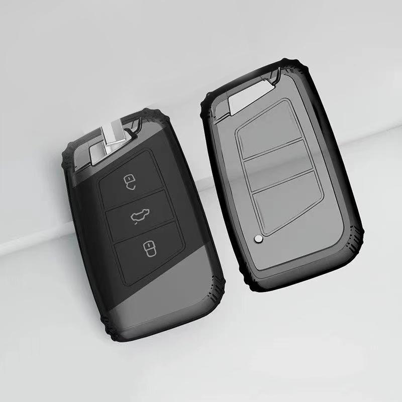 

Защитный чехол для VW Passat B8 Magotan Taos для Skoda Fabia Superb A7 Kodiaq Seat Ateca Smart Keyless Key Cover Transparent TPU