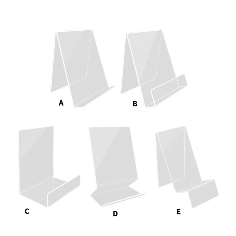 Clear Book Holders Magazine Stand Acrylic Books Stand Cookbooks Stand Recipe Holders for Magazine Brochures Menu Card