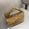 Women'S Bag Rhinestone Dinner Bag Big Diamond Knotted Hand Bag Fashion Full Diamond Armpit Bag Women'S Bag Small Bag