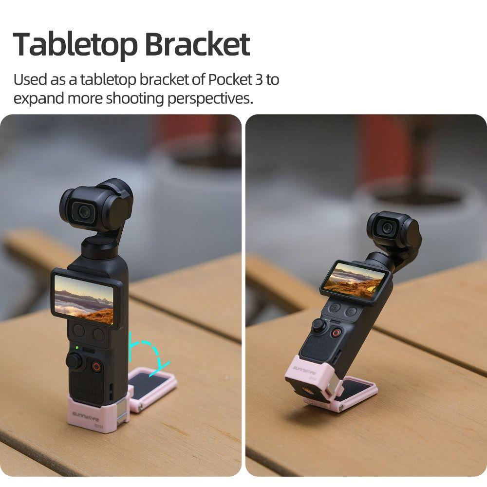 Quick Release Magnetic Clip Mount Lightweight Stable Adapter Holder Adjustable Stand Bracket for DJI Osmo Pocket 4 3