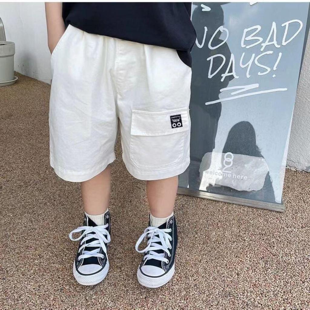 Trendy Boys' Breathable Summer Workwear Shorts - Casual, Loose Fit for Toddlers & Babies