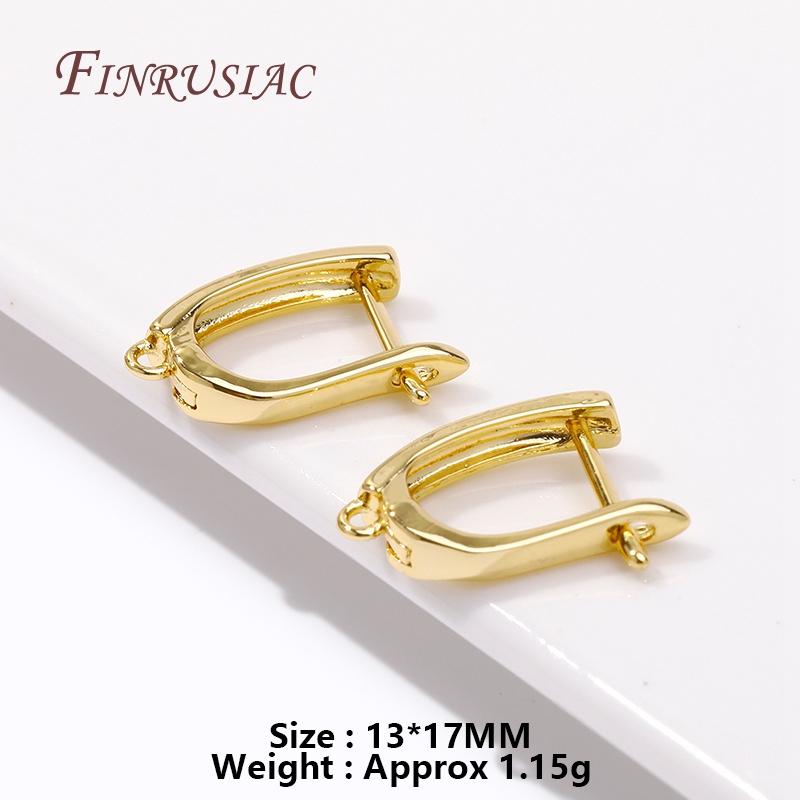 

DIY Earrings Making Accessories 18K Gold Plated French Earrings Clasps Hooks Earwires Fasteners Findings Wholesale 1 pair
