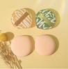 YS0080-100-Point Cotton Cushion Puff - Makeup Artist Grade, Non-Powder Absorbing, Thick Q-Elastic, Dry/Wet Dual-Use