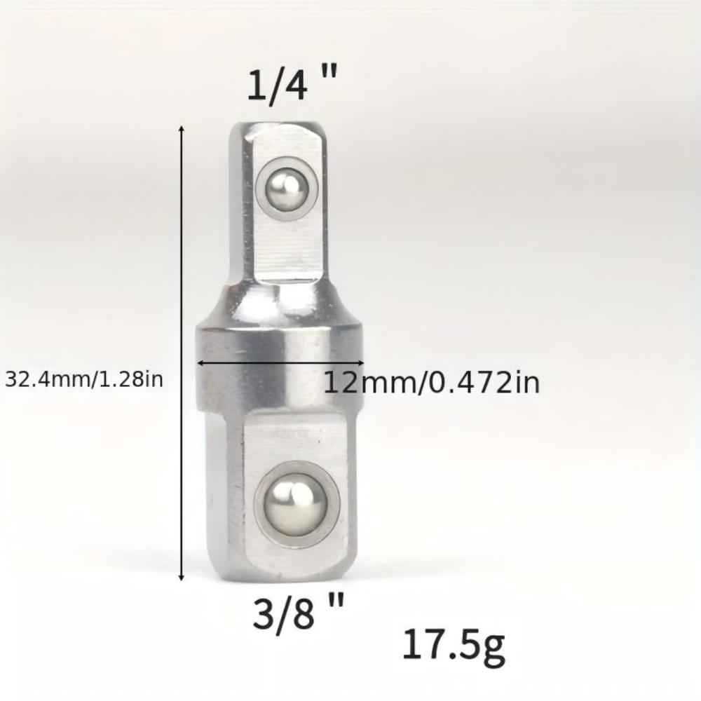 1/3Pcs 1/4 3/8 1/2 inch double-sided head socket adapter impact drive ratchet wrench socket adapter repair hand tool