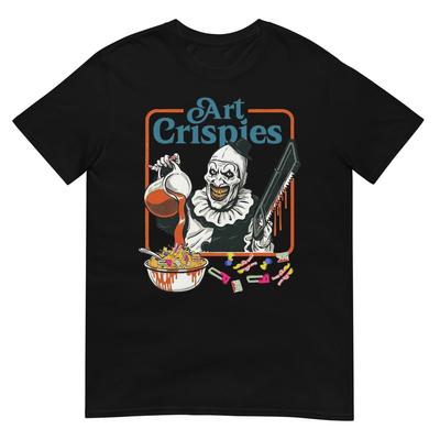 Art Crispies Horreur Cirque Effrayant Clown Effrayant T-Shirt Halloween