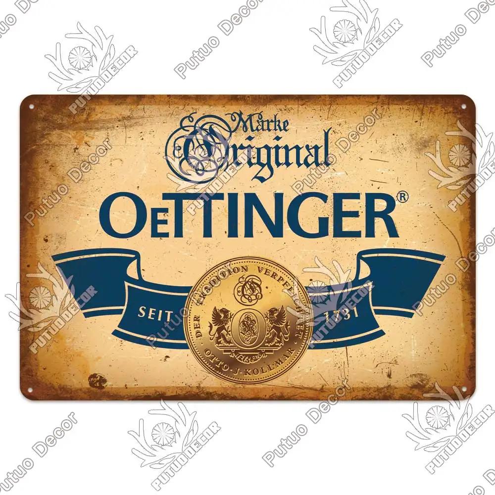 DORA Blechschild Putuo Dekor Biersorte Metallschild Vintage Blechschild Dekorative Plakette Wanddeko Bar Kneipe Man Cave Wohnzimmer Dekoration