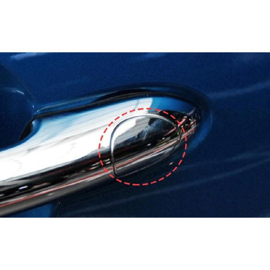 For BMW Mini Cooper F55 F56 2013- Door Handle Lock Key Hole Trim Cap Chrome