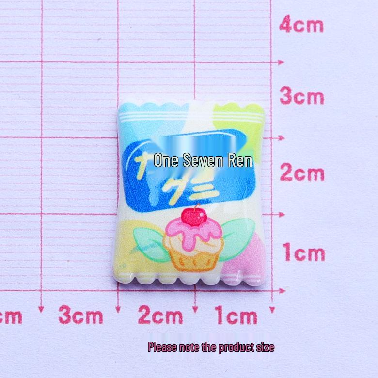 Glossy Handmade Cartoon Candy Resin Hair Clip DIY Accessories.