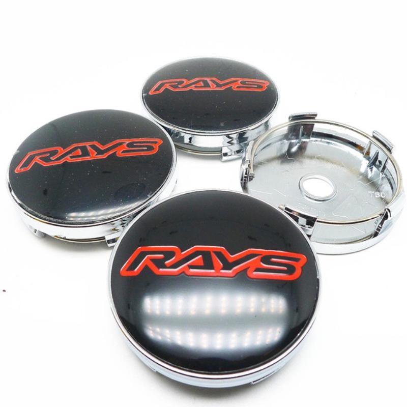 4 Stück 60 mm Rays Radmitte Nabenkappe Autofelgen Staubdichte Abdeckung Radkappen Auto Styling Zubehör