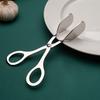 3pcs, Stainless Steel Table Tongs  Multipurpose Thickened Scissor type Food Tongs Easy to Clean  Suitable for Buffets, Kitchen Food Tongs