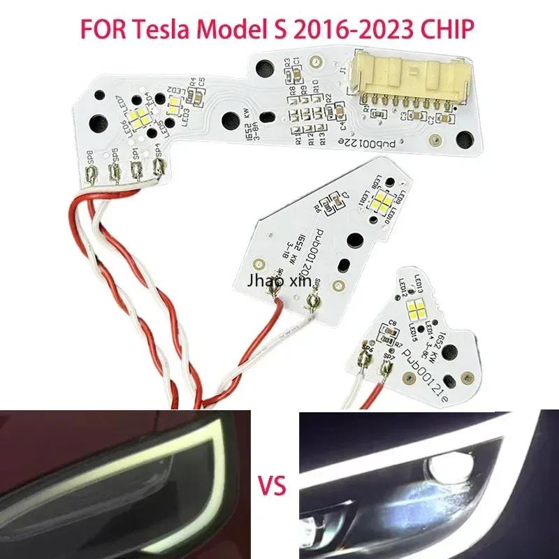 White Light for Tesla Model S 2016-2023 Car Headlights DRL Chip Ballast Circuit Board Light Source Board Chip