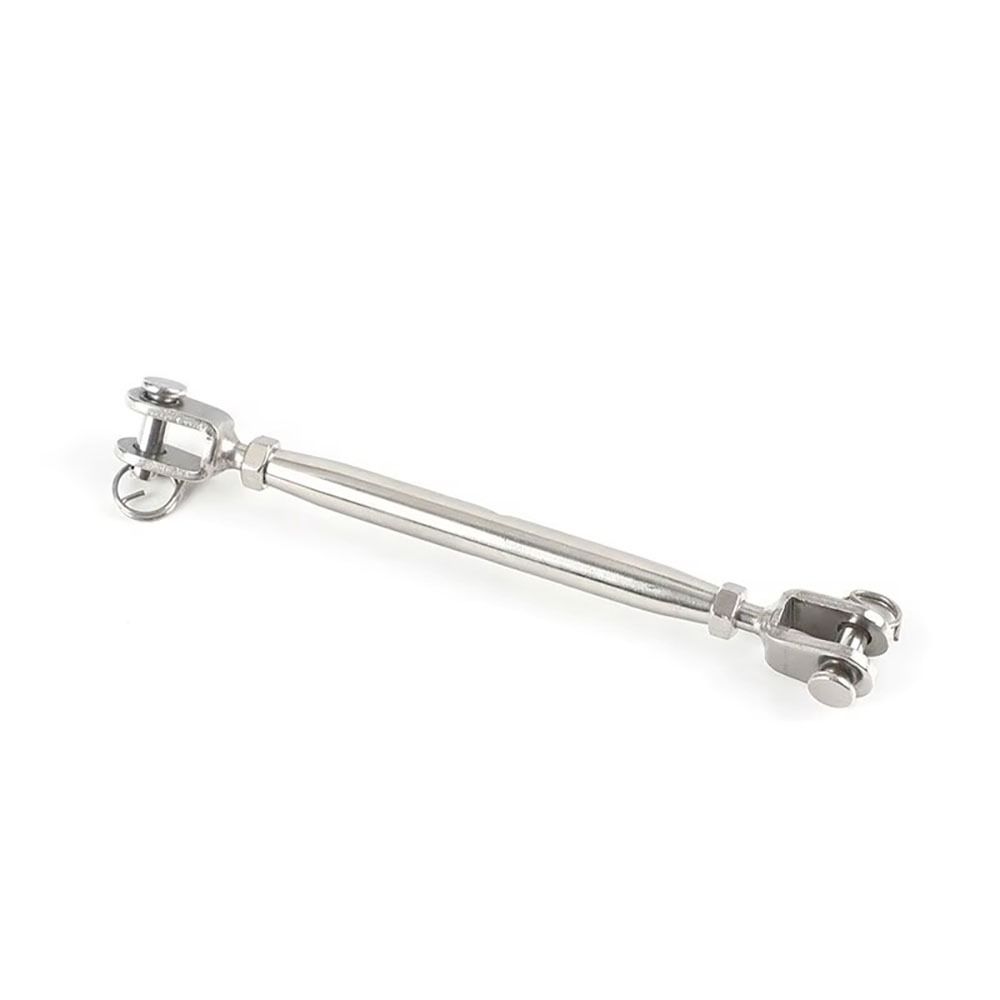 1Pcs M5-M24 Closed Body Turnbuckle Silver 304 Stainless Steel Wire Rope Tensioner Closed Body Jaw Jaw Stainless Steel Turnbuckle