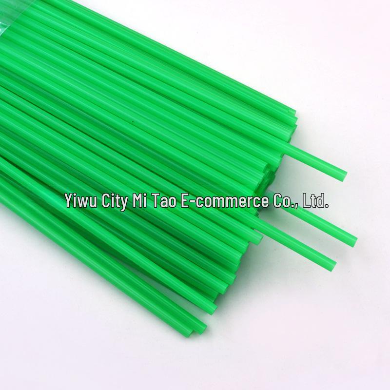 

Разноцветные одноразовые пластиковые трубочки для DIY проектов, 6x190мм, плоский и прямой дизайн для детей 6*190mm