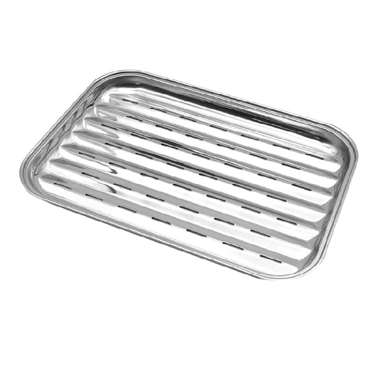 Rusts Proof Perforated Baking Sheet 0.4mm Rectangular Design Optimizes Heat Circulations For Baking Roasting Grilling 1