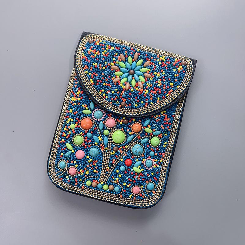 Boho Vintage Veske - Flerroms premium tekstur myk moteriktig allsidig håndlaget dusk risperler