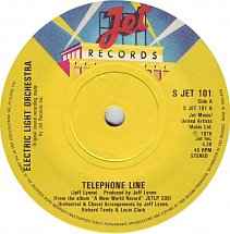 

7inch Record ELECTRIC LIGHT ORCHESTRA Telephone Line SJET101 Jet Records 1978 UK Rock Used