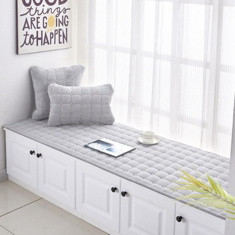 Bay Window Cushion European Style Window Sill Cushion Bedroom Balcony Cushion Decoration Tatami Non-slip Sponge Cushion