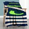 Seattle Seahawks Customize Your Name Blanket Cozy Personalized Blanket Warmthful Decor Throw For Seaside Bed Picnics Bedding Four Seasons Universal