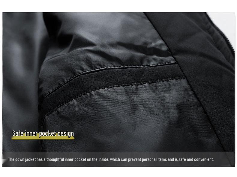 Men's Lightweight Warm Duck Down Baseball Jacket - Autumn & Winter Style
