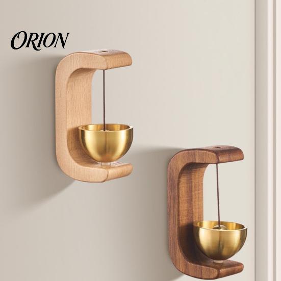 Metal Wind Chime Doorbell Entry Doorbell, Magnetic Hanging Bell, Solid Wood Chime, Crisp Door Frame Sound for Home Shop Studio Doors Decoration