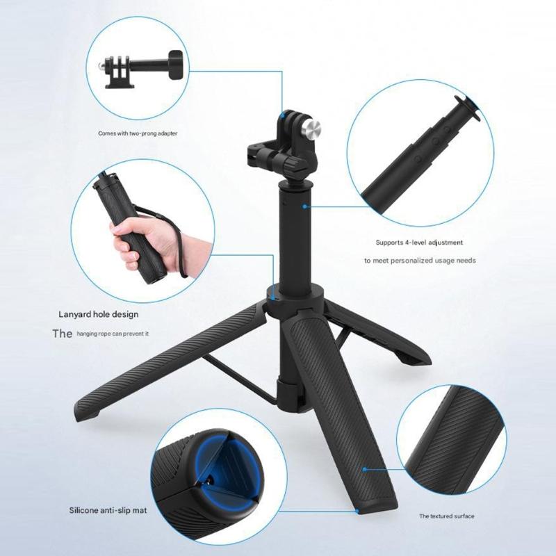Portable Action Camera Extension Poles Tripod Stand For Sports Camera Stable Base And Flexible Viewing Positions