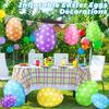 16 Inch Easter Inflatable Egg Balloon Outdoor Decoration Yard Blow Up Decor for Holiday Home Party Celebration and Festive Event