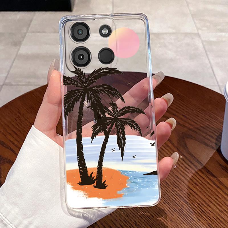 

Casing For ITEL A60S A60 A662LM Case Aesthetic Fashion Cute Cat Astronaut Clear Soft Silicone Back Cover Transparent Phone Case itel A60s