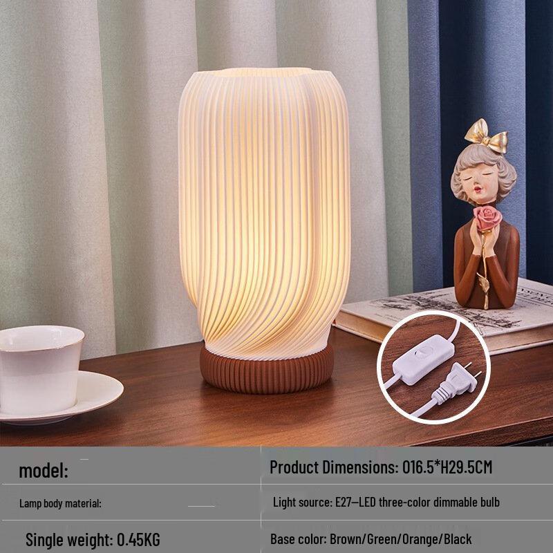 Декоративная прикроватная ваза-лампа в скандинавском стиле