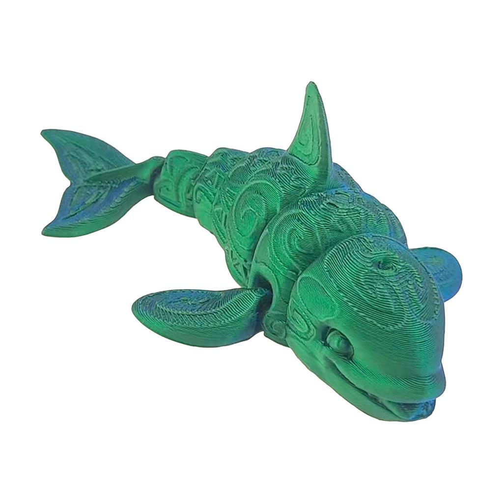 3D Printed Whale Toy, Foldable 3D Printed Whale Toy, Flexible Whale Statue Toy For ADHD, Home Decoration