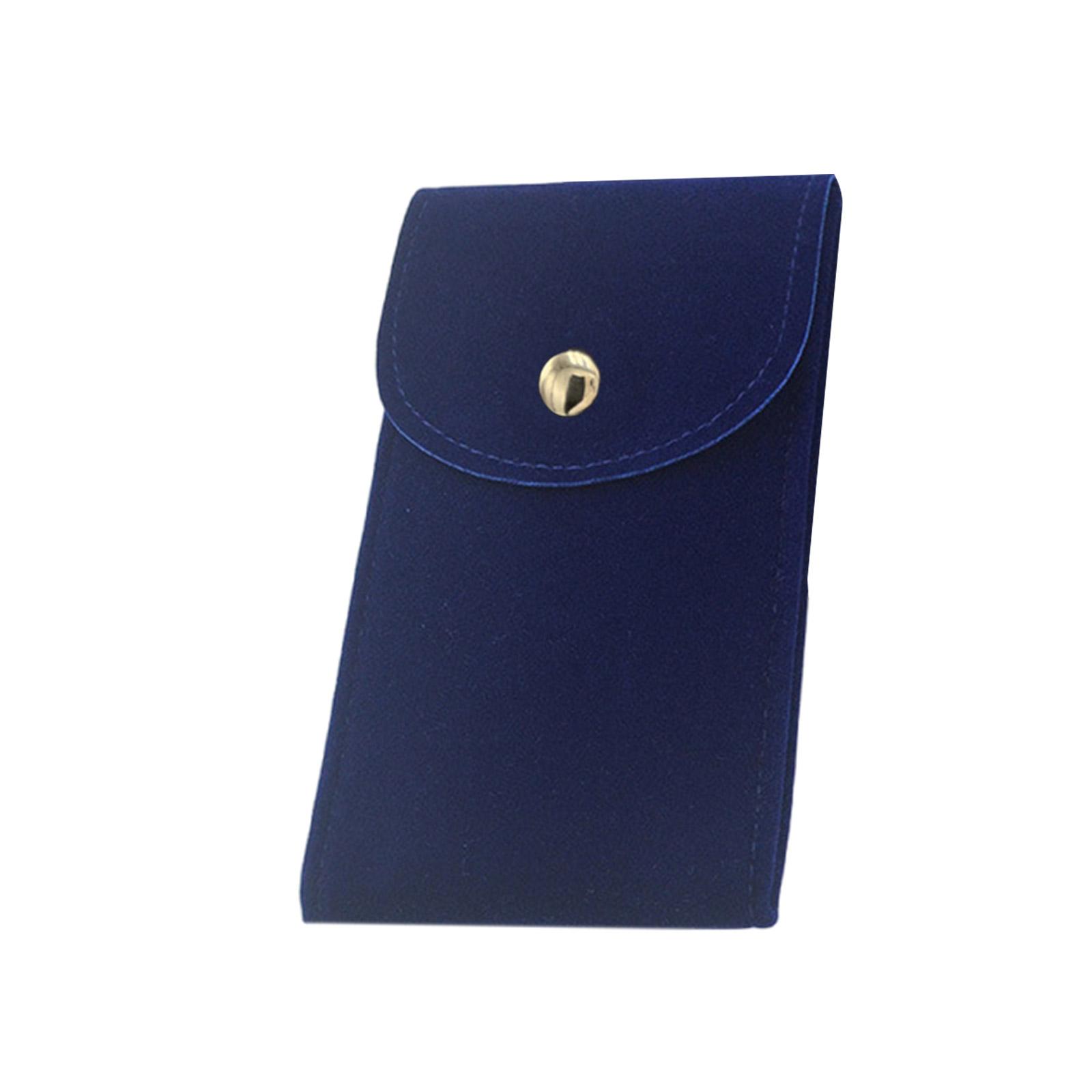 

Дорожный футляр для часов, бархатный мешочек, сумка для хранения часов, сумка ручной работы с плюшевой текстурой для хранения часов и ювелирных изделий королевский синий