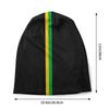Custom Jamaica Flag Stripes Skullies Beanies Caps Unisex Winter Warm Knit Hat Unisex Women Cool Adult Bonnet Hats Outdoor Ski Cap